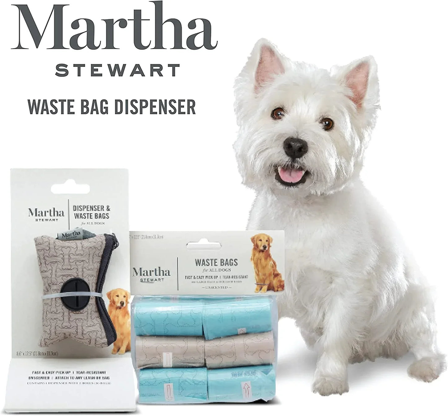 Poop Waste Bags | 120 Large Unscented Doggie Bags for a Quick Cleanup | Tear-Resistant Dog Waste Bags, Great for Dog Walking Everyday Use | 8 Rolls - EZIMO STORE