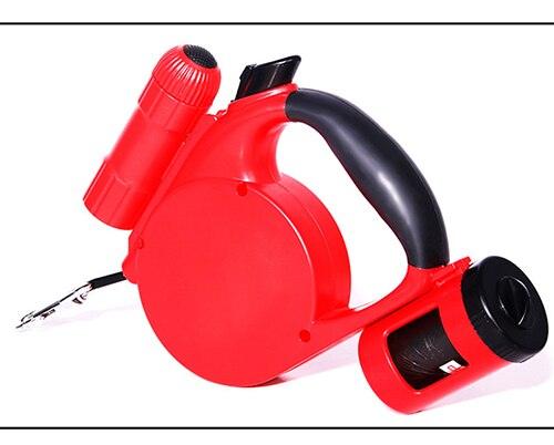 Nightwalk 4.5M Led Light And Waste Bag Dispenser Retractable Dog Leash - EZIMO STORE