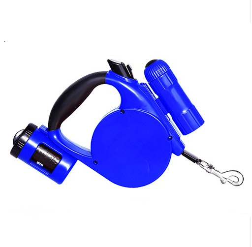 Nightwalk 4.5M Led Light And Waste Bag Dispenser Retractable Dog Leash - EZIMO STORE