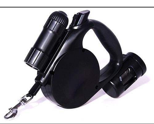 Nightwalk 4.5M Led Light And Waste Bag Dispenser Retractable Dog Leash - EZIMO STORE