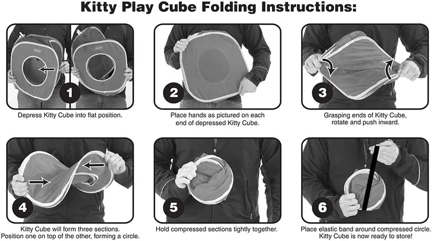 Safari Jungle Collapsible Cat Toy Collection, Cube - EZIMO STORE