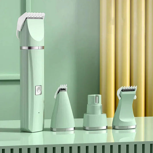 4 in 1 Electric Pet Grooming Kit - Hair Trimmer, Clippers, Nail Grinder for Cats & Dogs - EZIMO STORE