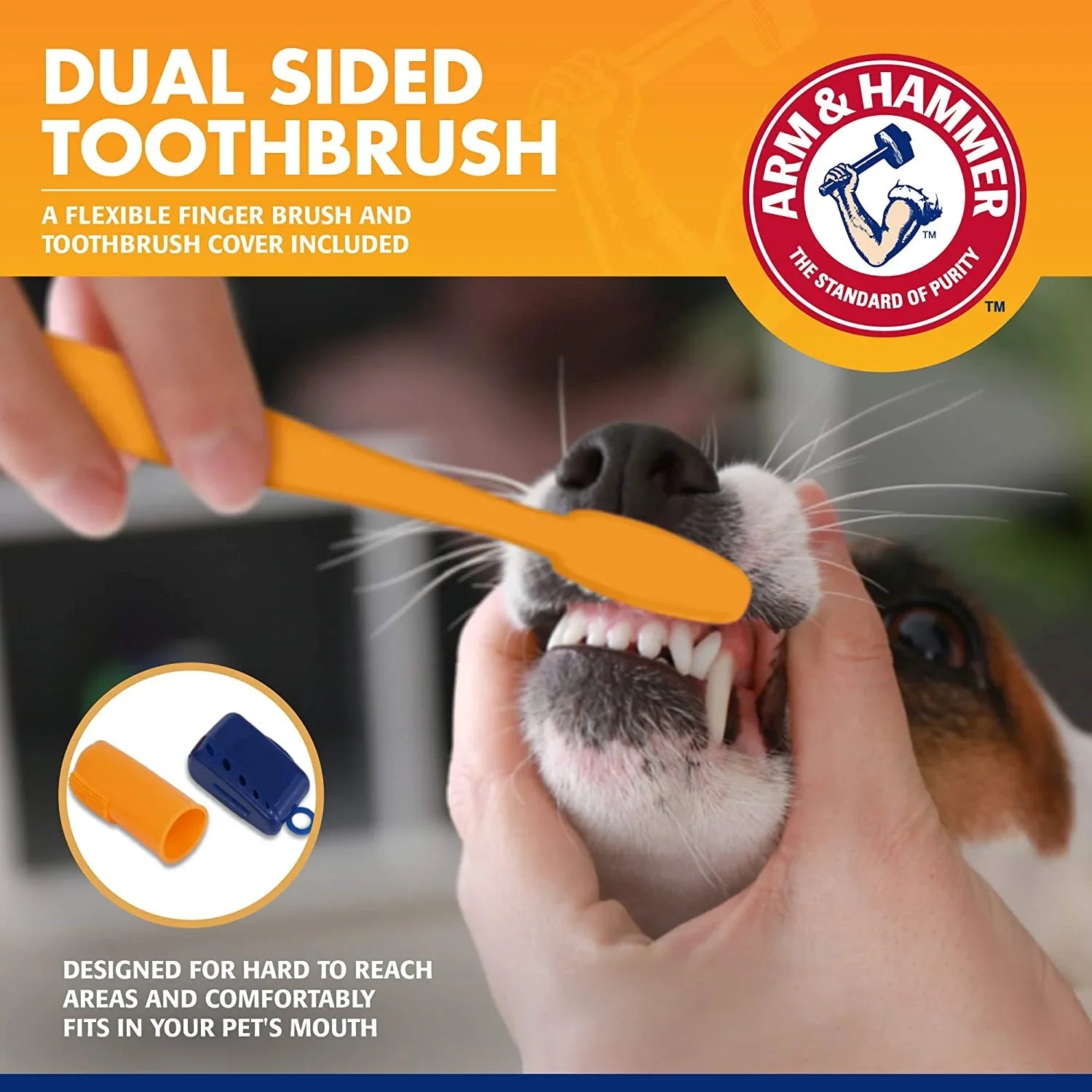 for Pets Tartar Control Kit for Dogs Contains Toothpaste, Toothbrush & Fingerbrush Reduces Plaque & Tartar Buildup, 3-Piece Kit, Banana Mint Flavor (Pack of 1) - EZIMO STORE